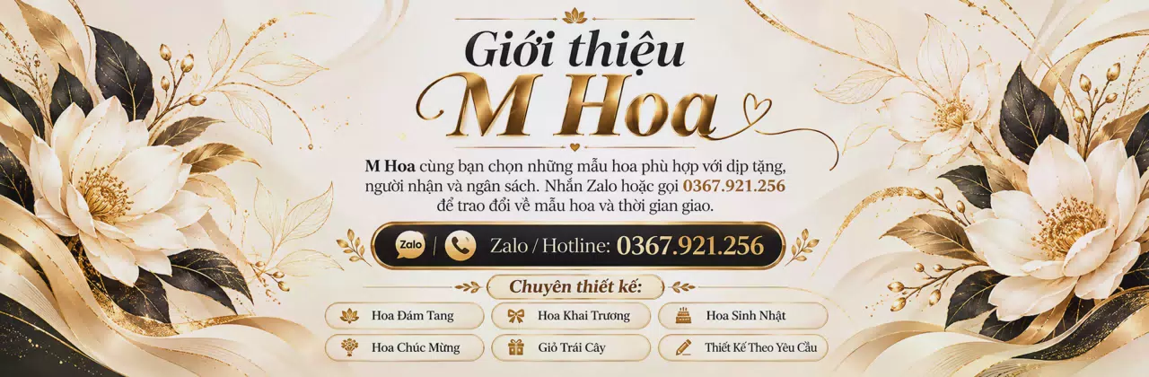 Ảnh bìa Shop hoa tươi Xã Hoàng Cương Phú Thọ - Một món hoa, nhiều điều muốn nói